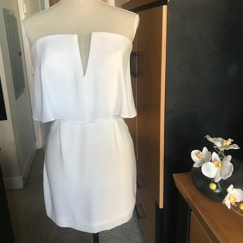 BCBGMAXAZRIA - Kate Strapless Blouson Dress